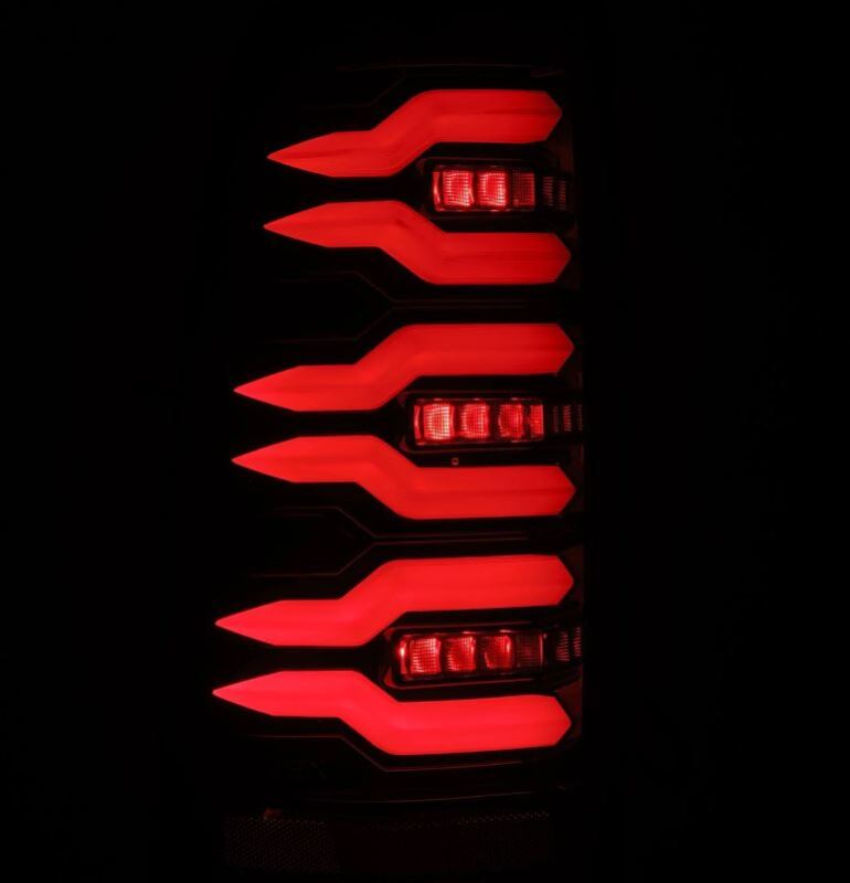 AlphaRex 99-06 Chevrolet Silverado/99-06 GMC Sierra LUXX-Series LED Tail Lights - Black