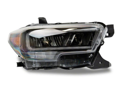 Raxiom 16-23 Toyota Tacoma w/ Factory Halogen DRL LED Headlights- Black Housing (Clear Lens)