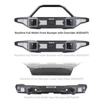 Go Rhino 21-24 Ford Bronco (2 and 4 Door) Rockline Full Width Bumper w/ Overrider Bar