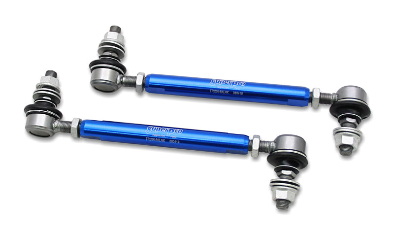 SuperPro 2013 Scion FR-S Base Front HD Adjustable End Link Set (12mm Studs 210mm-260mm Length)