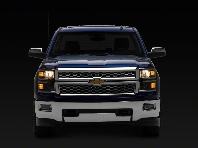 Raxiom 14-15 Chevrolet Silverado 1500 OE Style Headlights/ Chrome Trim- Black - Clear Lens