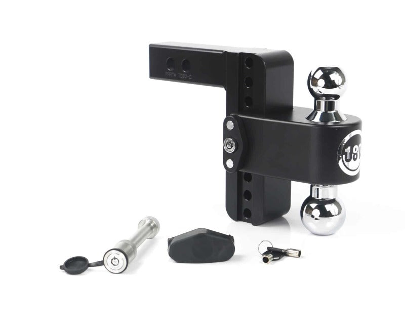 Weigh Safe 180 Hitch 6in Drop Hitch & 2in Shank (10K/12.5K GTWR) w/WS05 - Black Cerakote