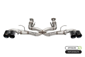 Corsa 20-24 Chevrolet Corvette C8 RWD 3in Xtreme Cat-Back Exhaust w/4.5in Carbon Fiber BlackPVD Tip