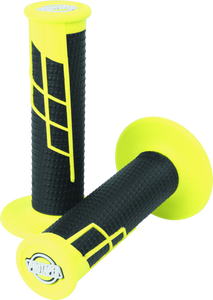 ProTaper Clamp-On 1/2 Waffle Grip - Neon Yellow/Black