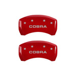 MGP 4 Caliper Covers Engraved Front & Rear MGP Red finish silver ch