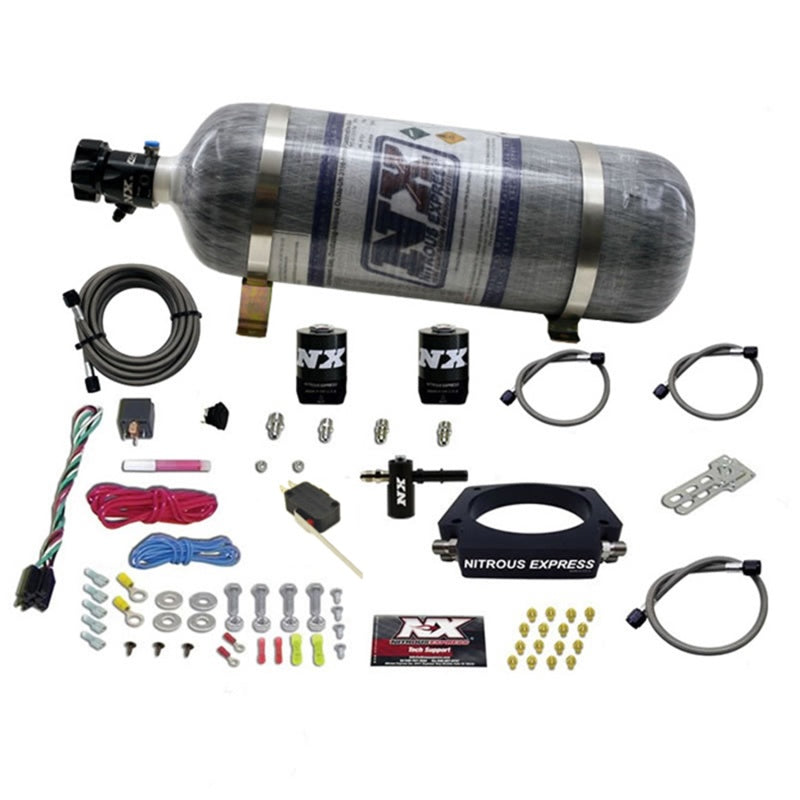 Nitrous Express LT2 C8 Nitrous Plate Kit (50-300HP) w/Composite Bottle