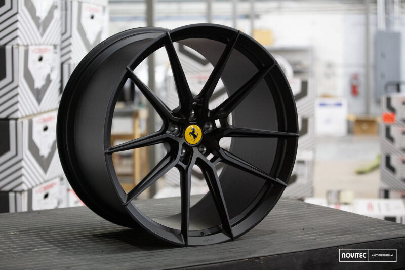 Vossen x Novitec NF9 22x12in - 5x114.3 BP - ET47 - Satin Black Ferrari FF / Portofino Rear Wheel