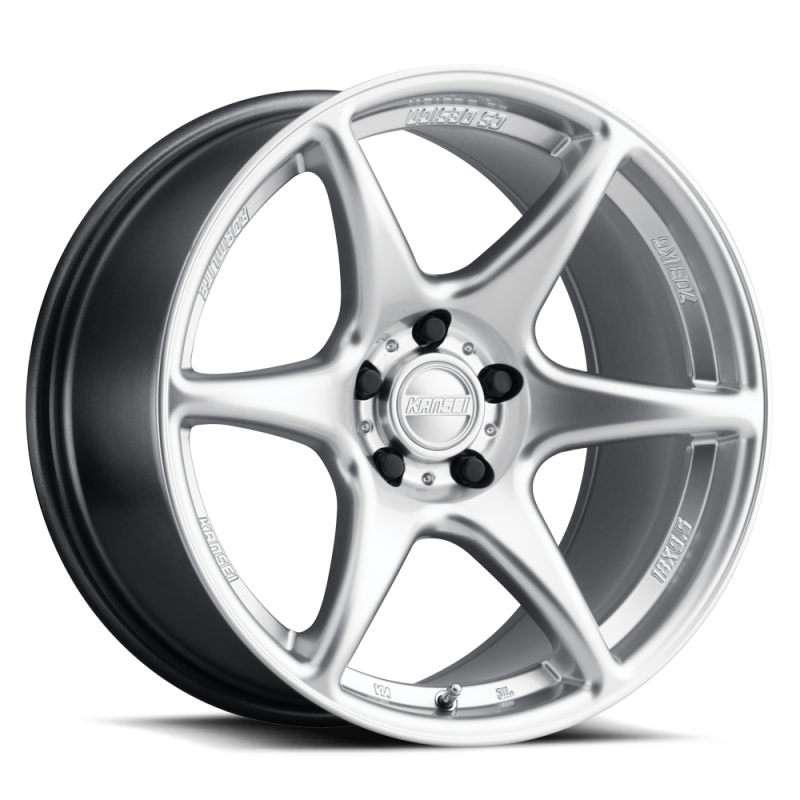 Kansei K11H Tandem 15x7in / 4x114.3 BP / 0mm Offset / 73.1mm  Bore - Hyper Silver Machined Lip