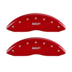 MGP 4 Caliper Covers Engraved Front & Rear MGP Red finish silver ch