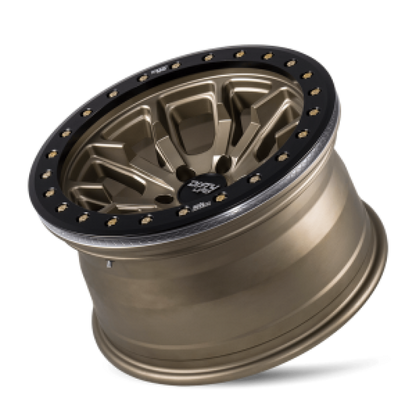 Dirty Life 9303 DT-1 20x9 / 8x165.1 BP / 0mm Offset / 130.8mm Hub Satin Gold Wheel - Beadlock