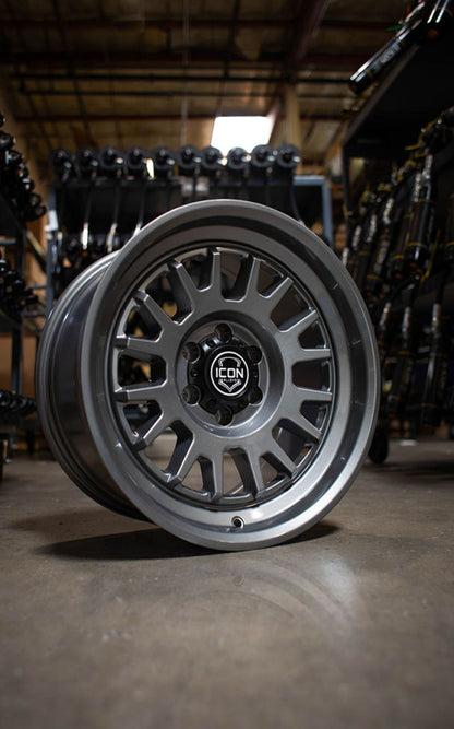 ICON Anza 17x8.5 / 6x5.5 / 25mm Offset / 5.75in BS - Gun Metal Wheel
