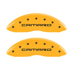 MGP 4 Caliper Covers Engraved F & R Gen 4/Camaro Yellow Finish Black Char 2000 Chevrolet Camaro