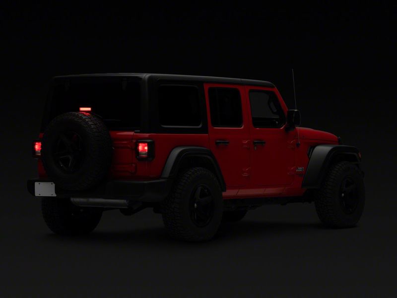 Raxiom 18-23 Jeep Wrangler JL Axial Series Hyper Flash LED Third Brake Light- Red