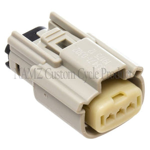 NAMZ 07-23 V-Twin FL Models Molex MX-150 3-Position Female Connector - Gray (72514-07GY)