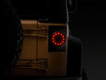 Raxiom 07-18 Jeep Wrangler JK Axial Series Halo LED Tail Lights- Blk Housing (Clear Lens)