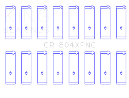 King Engine Bearings Ford 260CI / 289CI / 302CI 5.0L Windsor Coated Performance Rod Bearing Set