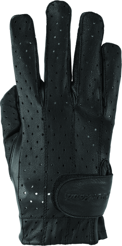 River Road Tucson Leather Perforated Gloves Black Womens - XL