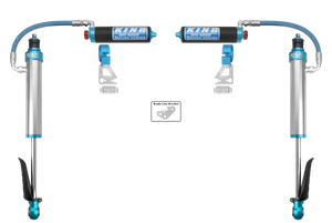 King Shocks 2024+ Toyota Tacoma 2.5 Dia Remote Reservoir Shock w/Adjuster (Pair) - Rear