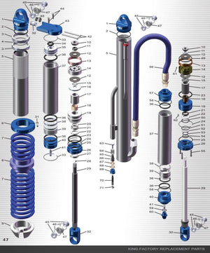 King Shocks Stop Nut Ring Aluminum