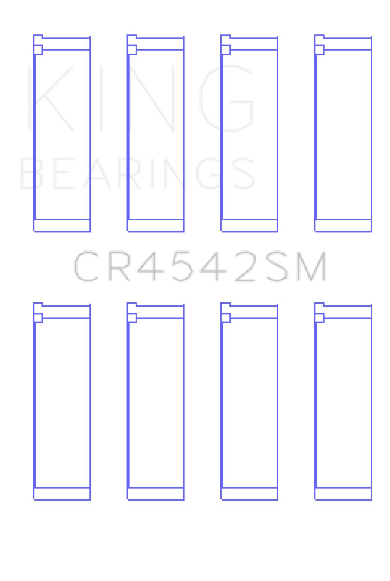 King Honda K-Series (Except A3) 16v 2.0L/2.3L/2.4L Connecting Rod Bearing Set (Set of 4)