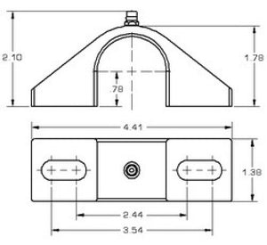 Hotchkis Style B 15/16in Heavy Duty Billet Sway Bar Bushing Brackets