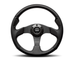 Momo Jet Steering Wheel 320 mm -  Black AirLeather/Black Spokes