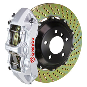 Brembo 12-14 328i (Excl. xDrive/M-Sport Brakes) Fr GT BBK 6 Pist Cast 355x32 2pc Rotor Drill-Silver