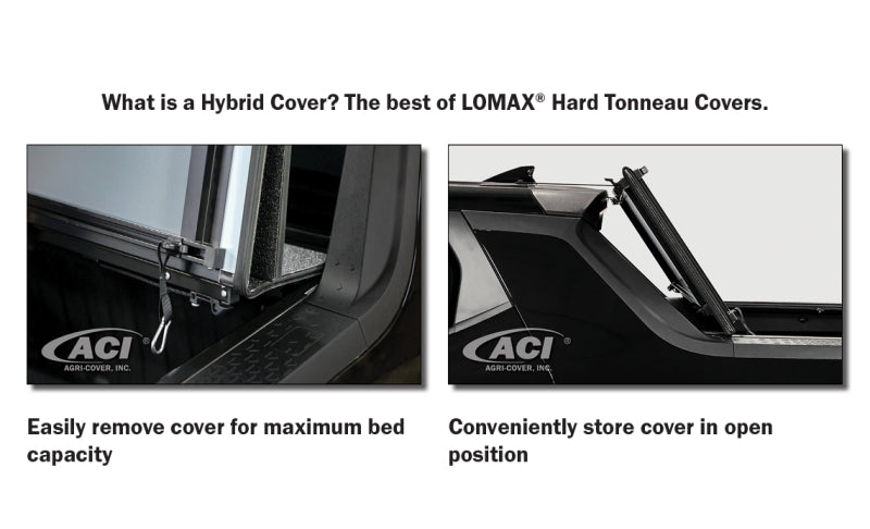 Access LOMAX 2022+ Hyundai Santa Cruz 4ft Box Trifold Bed Cover - Black Diamond Mist
