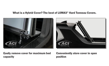 Access LOMAX 2022+ Hyundai Santa Cruz 4ft Box Trifold Bed Cover - Black Diamond Mist