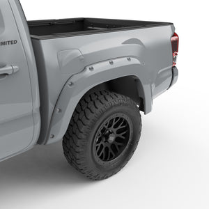 EGR 16+ Toyota Tacoma w/Mudflap Bolt-On Look Color Match Fender Flares - Set - MagneticGray