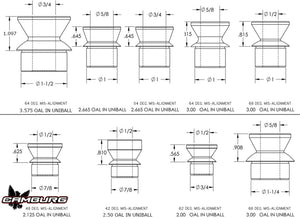 Camburg 7/8in. x 1/2in. Hi-misalignment Spacers (pair)