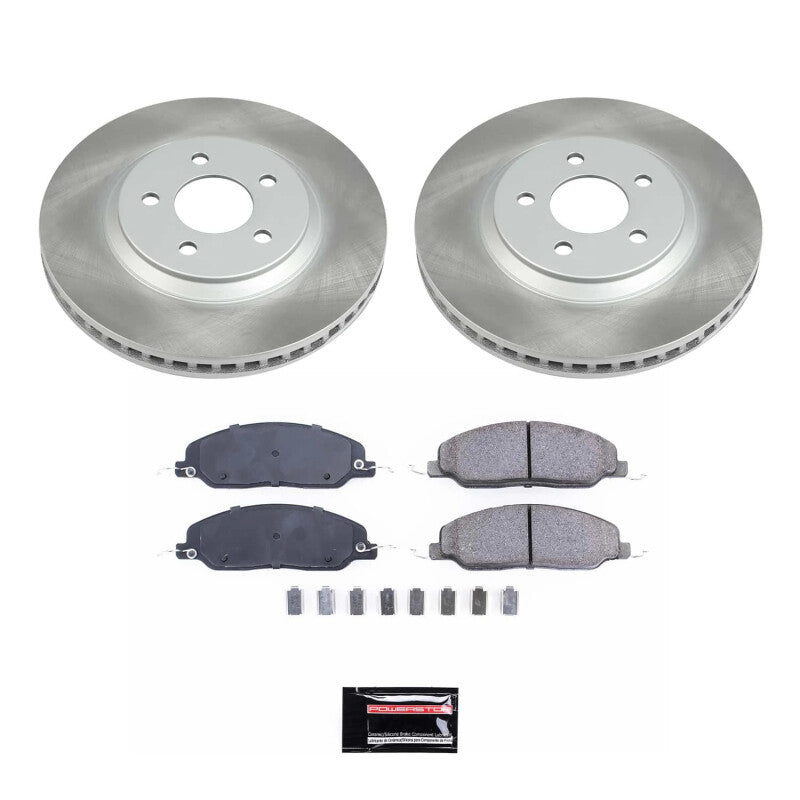 Power Stop 05-10 Ford Mustang Front Semi-Coated Rotor Kit