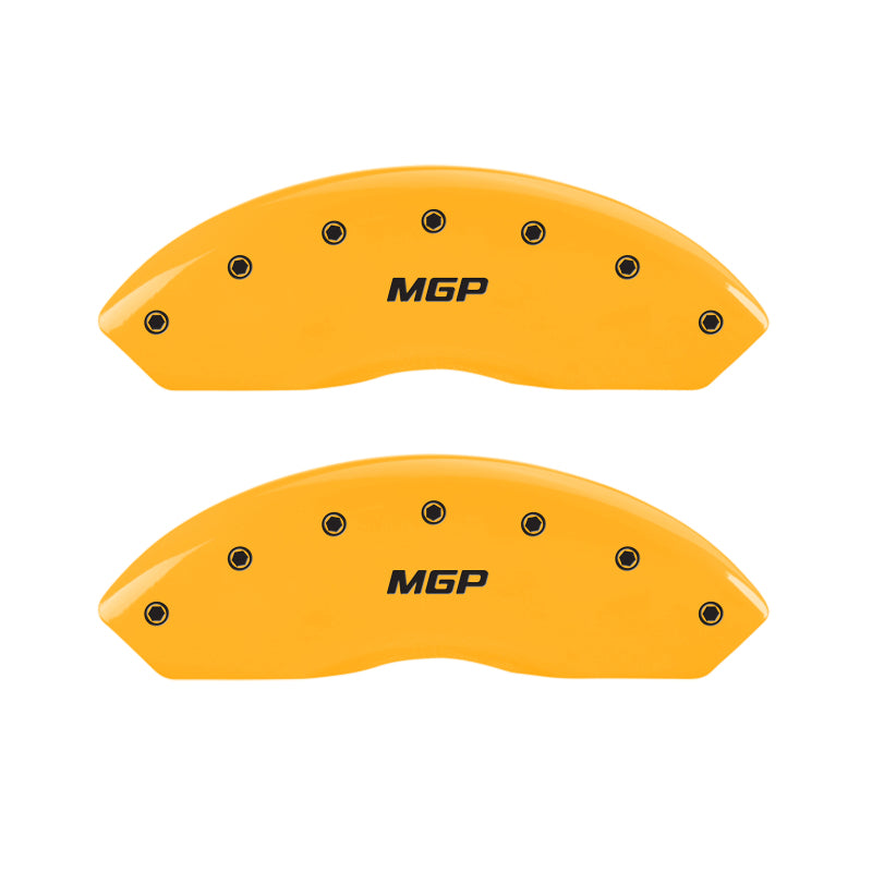 MGP 4 Caliper Covers Engraved Front & Rear MGP Yellow Finish Black Characters 2003 Ford F-150
