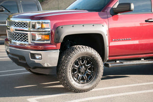 EGR 14+ Chev Silverado 5ft Bed Bolt-On Look Fender Flares - Set - Matte