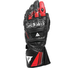 Dainese Druid 4 Leather Gloves Black/Lava-Red/White - Small