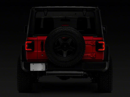 Raxiom 18-23 Jeep Wrangler JL Axial Series LED Tail Lights- Black Housing (Smoked Lens)