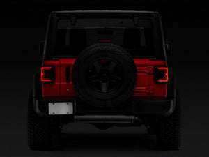 Raxiom 18-23 Jeep Wrangler JL Axial Series LED Tail Lights- Blk Housing (Smoked Lens)