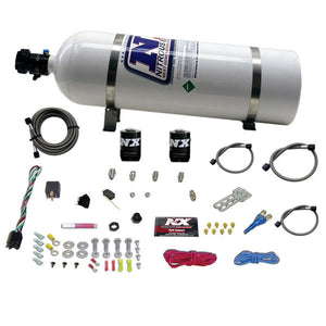 Nitrous Express Ford EFI Race Single Nozzle Nitrous Kit (100-250HP) w/15lb Bottle