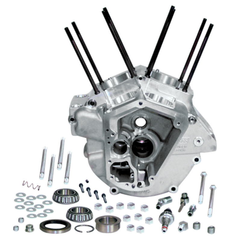 S&S Cycle 84-91 BT w/ Stock Bore Super Stock Alternator Style Crankcase -Natural