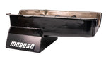 Moroso Pre-80 Chevrolet Small Block (w/Driver Side Dipstick) Wet Sump 7qt 8.25in Steel Oil Pan -Blk