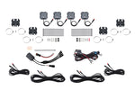 Diode Dynamics Stage Series SXS Rock Light Installer Kit - RGBW M8 w/Controller (4-pack)