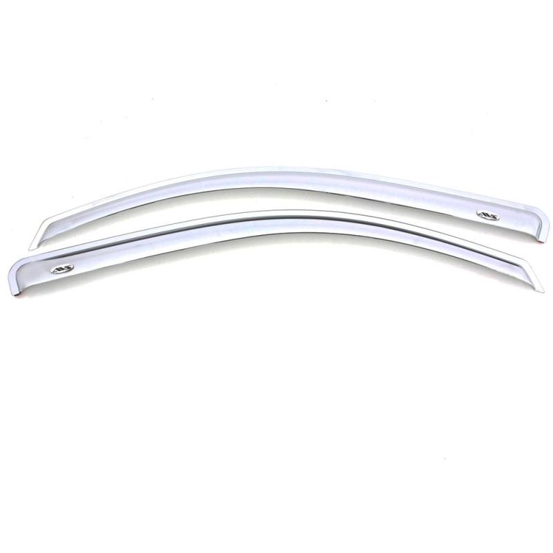 AVS 17-18 Nissan Titan Standard Cab Outside Mount Front Window Ventvisor 2pc - Chrome