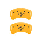 MGP Rear set 2 Caliper Covers Engraved Rear S197/Bar & Pony Yellow finish black ch