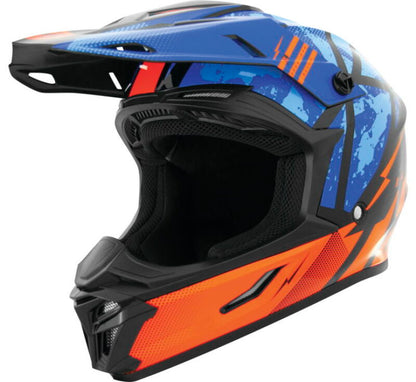 THH Helmets T710XR Battle Blue/Orange - XS