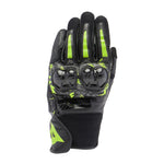 Dainese Mig 3 Unisex Leather Gloves Black/Anthracite/Yellow Fluorescent - Large