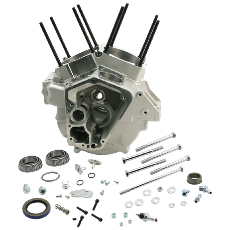 S&S Cycle 92-99 BT 4-1/8in Bore Small Diameter Flywheels Special Application Crankcase - Natural