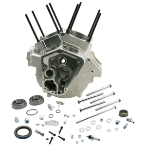 S&S Cycle 92-99 BT 4-1/8in Bore Small Diameter Flywheels Special Application Crankcase - Natural