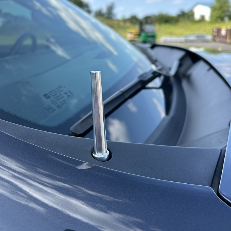 Wehrli 20-25 Chevy Silverado Billet TIG Torch Stubby Antenna - Raw Alu ...