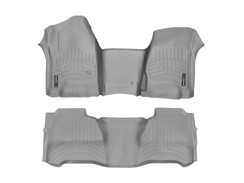 WeatherTech 2018+ Volkswagen Atlas (w/2nd Row Bucket Seats) Front + Rear + Rear FloorLiner - Grey