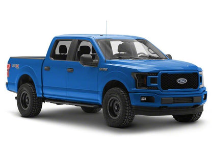 Raxiom 18-20 Ford F-150 LED Halo Surround Headlights with Amber DRL- Black Housing- Clear Lens